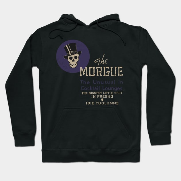 Retro Vintage the Morgue Tiki Bar Hoodie by StudioPM71